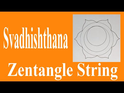 How to Draw Chakra Zentangle String   Template   Svadhishthana   NO MATH OR GEOMETRY SKILLS REQUIRED