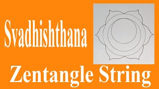 How to Draw Chakra Zentangle String   Template   Svadhishthana   NO MATH OR GEOMETRY SKILLS REQUIRED