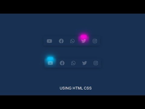 Hover Effects with Magic Line Indicator using HTML CSS & Javascript | CSS Glassmorphism