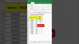 Trick to Calculate Salary Increment in Excel