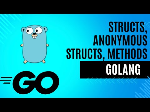 9. Structs, Methods for structs, Anonymous Structs in GoLang.