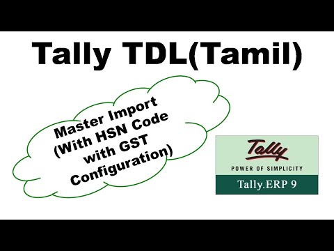 LEDGER AND STOCK MASTER IMPORT WITH HSN CODE