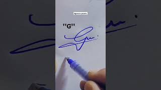 How to style the letter of....G..#calligraphicalphabets #stylish sign