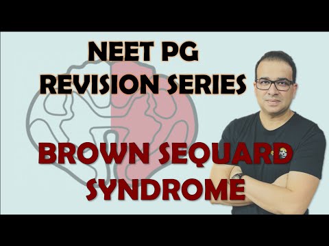 NEET PG- BROWN SEQUARD SYNDROME