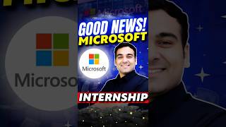 Microsoft Internship 2026 🥳 #shorts