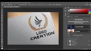 How to create Paper Pressed Logo in Adobe Photoshop || How to create Text pressed Logo