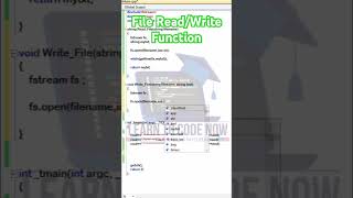 File Read/Write Function. #programmingtips #codingandprogramming #programming #programminglife #code