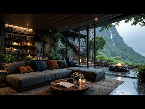 Calming Cabin Sounds: Crackling Fireplace, Rain, & Relaxing Ambience for Your Cozy Sleep.