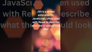 1 Demystifying JSX in React #javascript #jsx  #react #reactjs #reactjstutorial #reactjsforbeginners