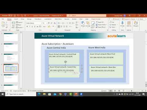 Lesson 2 - Azure virtual network overview