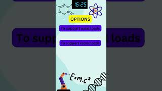 Function of a Thrust Bearing | Mechanical Interview Quiz -36 #shorts #ytshorts
