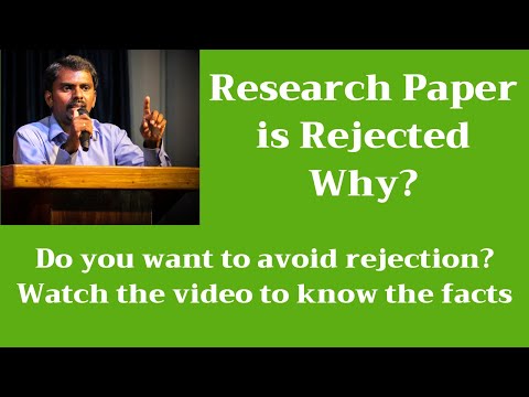 Research Paper is Rejected why? | M Milton Joe