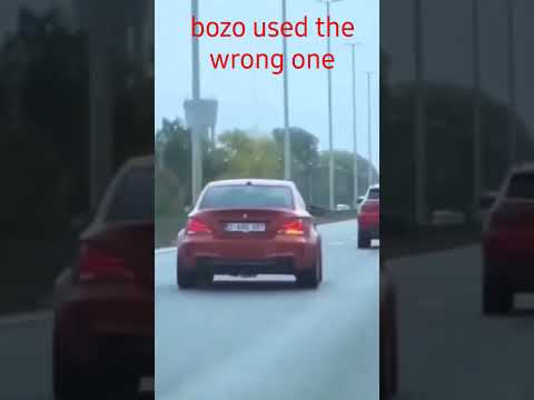 rare footage of a bmw owner using their blinker