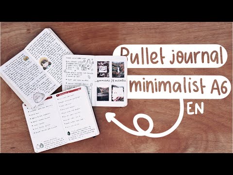 My A6 minimalist bullet journal ENGLISH