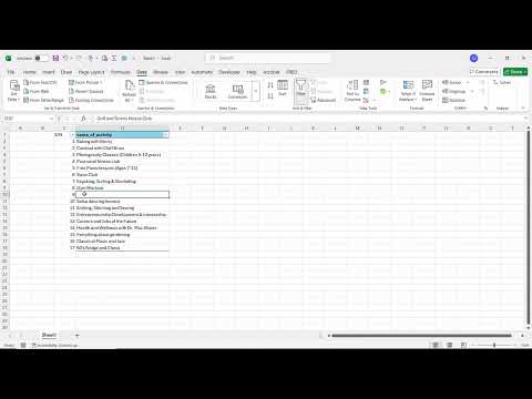 Making a dynamic serial number column using SUBTOTAL with COUNTA in Excel