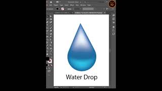 Mesh Tool in illustrator! #Shorts #ytshorts #meshtool #illustrator #illuatratoriq #waterdrop #2021