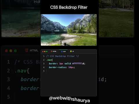How To Create Frosted Glass Effects With CSS WebWithShaurya