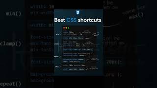 Best CSS shortcuts #htmlcssjavascript #coding #shortsfeed #shorts#trending