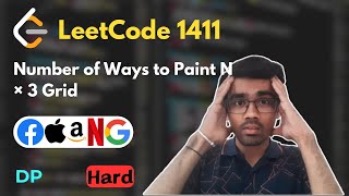 Number of Ways to Paint N × 3 Grid | LeetCode 1411 | Dynamic Programming