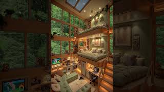 Rainy Day Retreat in the Trees 🌿🏡#ytstudio #naturelovers