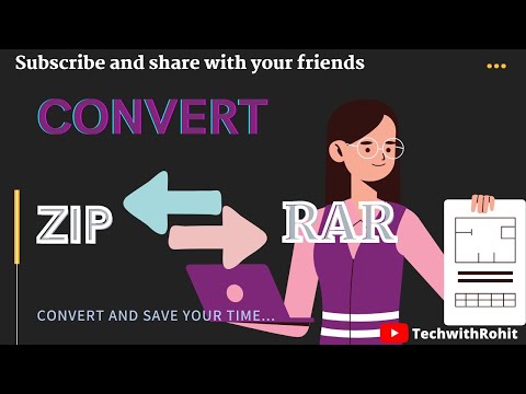 How to convert Zip files to RAR files-Save your time with this trick-Zip to RAR-Zip-Rar-convert zip