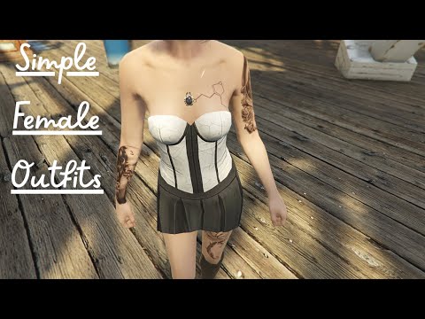 GTA 5 Online Simple Female Outfits! 2023 (Ps4/5, Xbox X&S, PC) #gtaoutfits #gtaoutfit #gta5