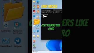 cmd hacks 💻 | Copy Any Folder Using Command Prompt #shorts #shortsfeed #cmd #windows #techlad