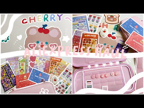 an aesthetic aliexpress haul ✨ | stickers, stationery, switch stuff + cute 💖