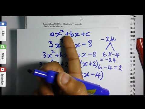Factorization of Quadratic Trinomials