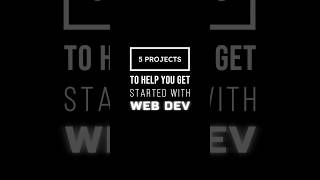 5 Beginner Projects To Become a Web Developer 🧑‍💻🕸️ | #coding #ideas