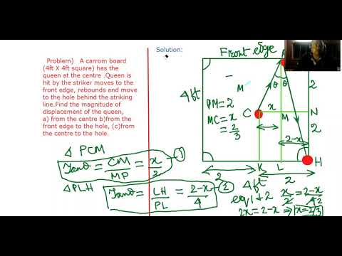 Suprabhat Sir's lecture on Carrom board problem from  Concepts of Physics 1, Chapter 2,Question 8.