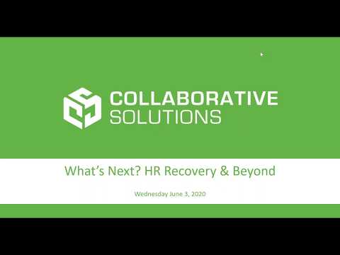 What’s Next? HR Recovery & Beyond the Global Crisis