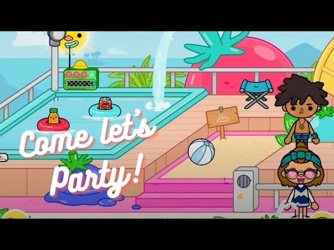 Day off at Toca pool ☀️🍸🏖🏊🏻‍♀️ #tocaboca  #tocaamberry #tocalife #tocalifeworld
