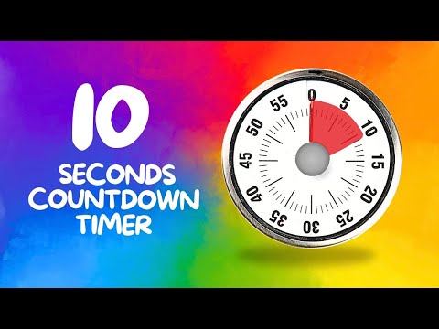 10 Second Countdown Timer with Beeps - Colorful Timer for Games, Quizzes & Challenges