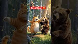 both of lovely cat #funny #video #trending #funny #cartoon #trend