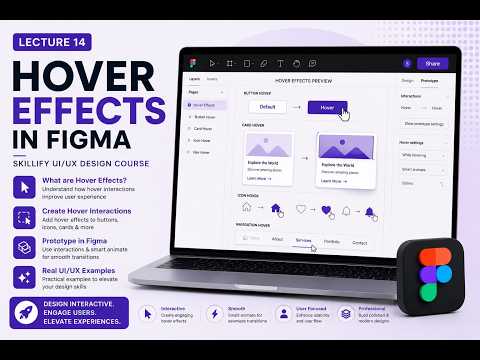 Hover Effects in Figma | UI/UX Design Basics