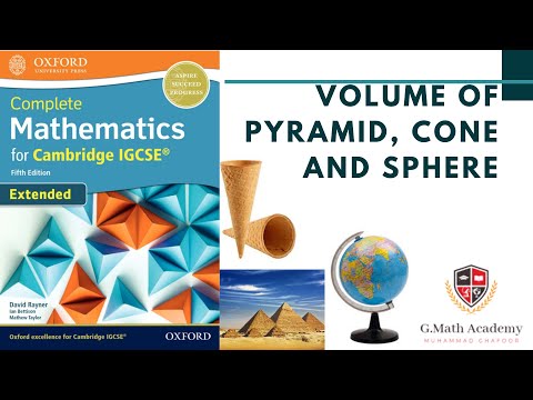 How to find the Volume of Pyramid, Cone and Sphere | Mensuration