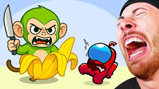 Italian Brainrot Animals vs Mini Crewmate (Among Us Funny Animations)
