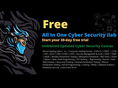 30 Days Free Trial Of Ethical Hacking And Cyber Security Courses | All In One Cyber Security ilab