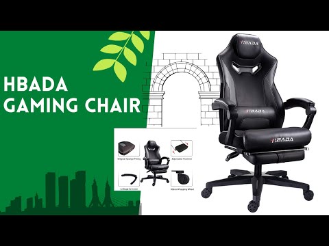 HBADA ergonomic gaming chair unboxing and assembly