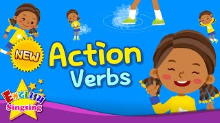 [NEW] Action Verbs (v2) - Action Words - Learn English for kids