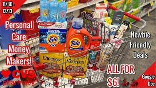 CVS Free & Cheap Coupon Deals & Haul|11/30 -12/13|Personal Care Money Makers! 🙌🏾|Learn CVS Couponing