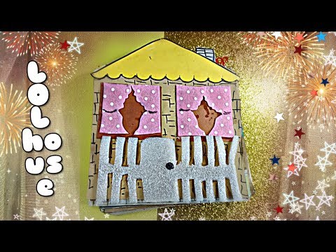 Paper house for dolls LOL