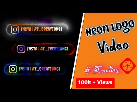 How To Make Trending Neon Effect Logo | Kinemaster se trending neon effect logo kaise bnaye.