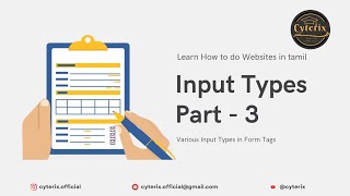 HTML Input Types Part - 3