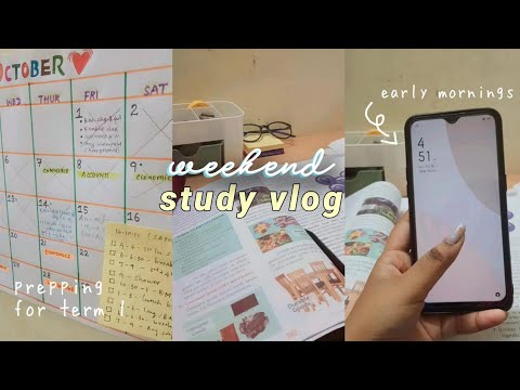 Preparing for Term 1 exams🍵/ Vlog 1/ ft.waking up at 4am,study,lots of eating