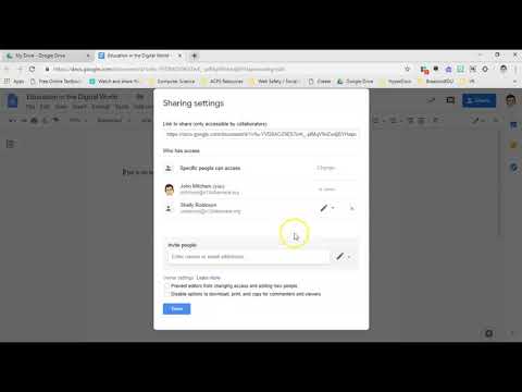 Advanced Share Settings