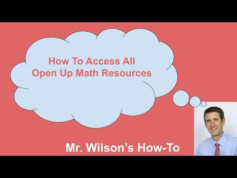 Accessing All Open Up Math Resources