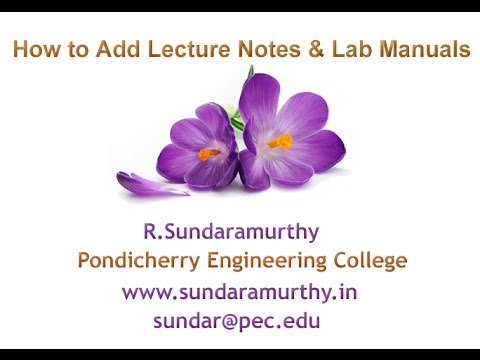 How to Add Lecture Notes to Google Site - Part 3 of 4