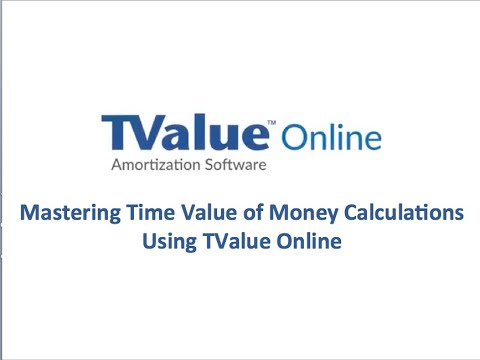 Mastering Time Value of Money Calculations with TValue Online Software